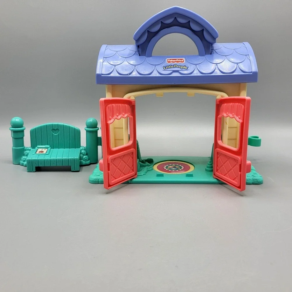 Fisher Price Little People Garden Tea Party Playset Figures Furniture Multicolor